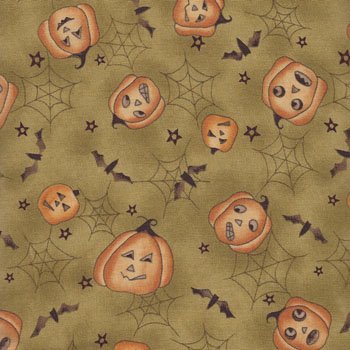Haunted Hollow II Pumpkins Green 21535