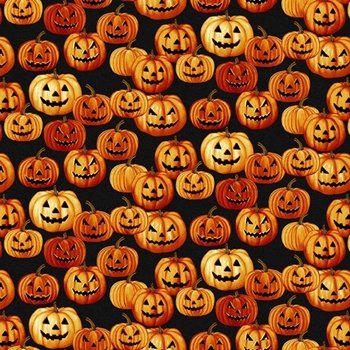 Haunted Village Pumpkins 2803 99 Black