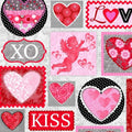 Hearts of Love Valentine Patchwork 4370 28 Pink