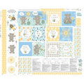 Hello Honey! Fabric Story Book Panel with Plush Toys SEF7833P-149 about 36
