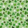 Hello Lucky Clover on Wood Grain 9736 66 Green