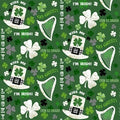 Hello Lucky Irish hatsmotifswords 9733 66 Green