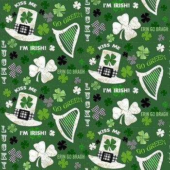 Hello Lucky Irish hatsmotifswords 9733 66 Green