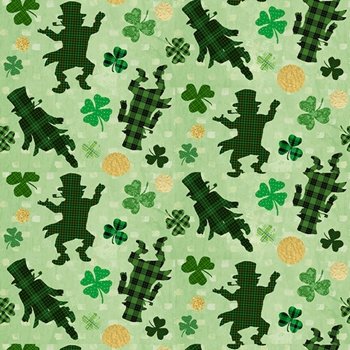 Hello Lucky Tossed Leprechaun 9739-66 Green