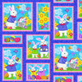 Hello Spring Bunny Patch 4978 77 Blue