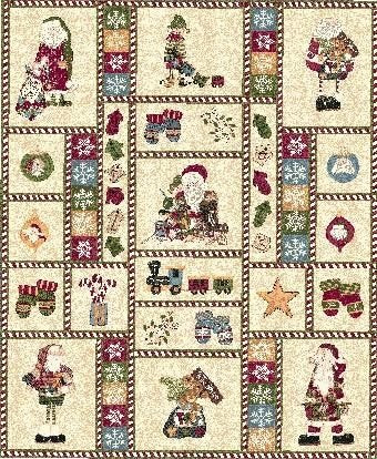 Here Comes Santa Flannel F3763 12 Panel