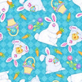 Hippity Hop! Bunnies and Baskets 6682 11 Turquois