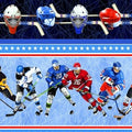 Hockey Power Play Border Stripe 12450 50 Blue