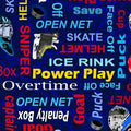 Hockey Power Play Words 12452 55 Navy