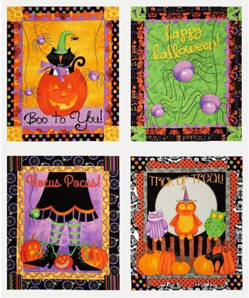Hocus Pocus Panel 4 ~19x16" motifs (1 yard) 1949