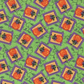 Hocus pocus pumpkin motifs 1953 Green