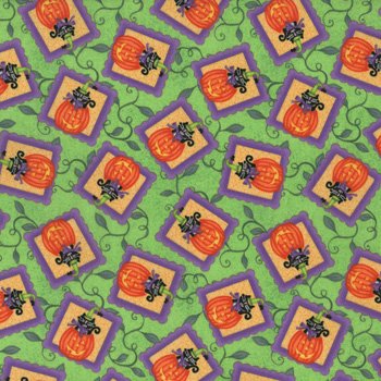 Hocus pocus pumpkin motifs 1953 Green
