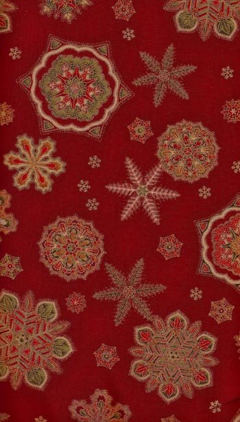 Holiday Flourish 4 Snow Flakes 10987 3 Red