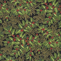 Holiday Flourish Christmas Green APTM-7905-224 Evergreen