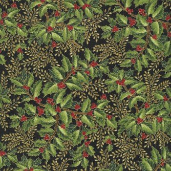 Holiday Flourish Christmas Green APTM-7905-224 Evergreen