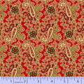 Holidays at Home Paisley Red 2655 0111