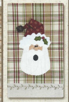 Holly Jolly Santa P40 Tea Towel Patternlet