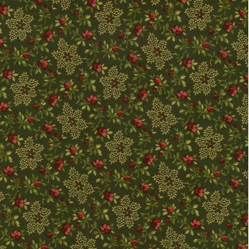 Home for the Holidays Green Floral R25 N855 114 D