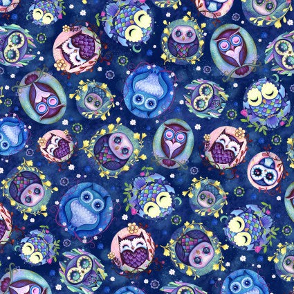 Hootie Patootie Owls 5303-DB Dark Blue