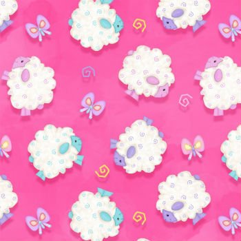 Hop to it! Sheep 6859 22 Pink