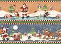 Hugs and Holly Border Stripe 22323 MUL1