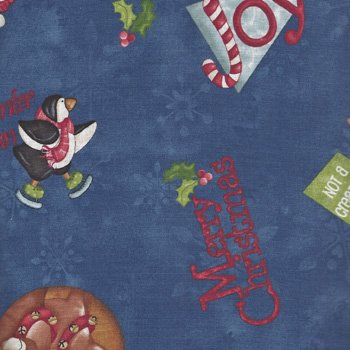 Hugs and Holly Tossed 22326 BLU1 Blue