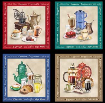 I love Coffee Panel 3318 Black