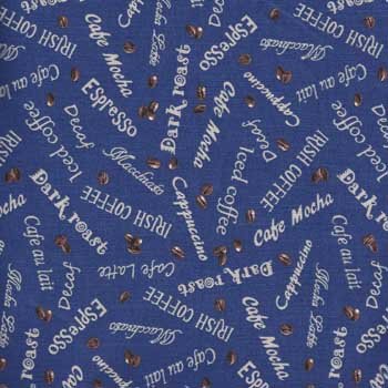 I Love Coffee Words 372 Blue