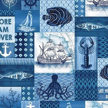 Indigo Coastal Motifs
