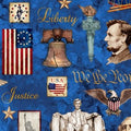 Indivisible Patriotic allover 28682 B Blue
