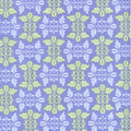 Ivy Trellis Leaves C6023 Periwinkle