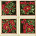 Joy of Christmas Flower Red (55 4" Blocks) F0375 01