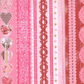 Kissing Booth hearts border stripe 30311 12 Pink