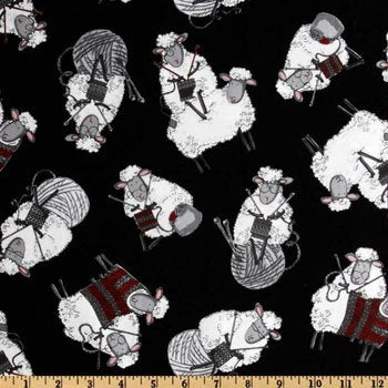 Knitting Sheep knit-c7587 Black