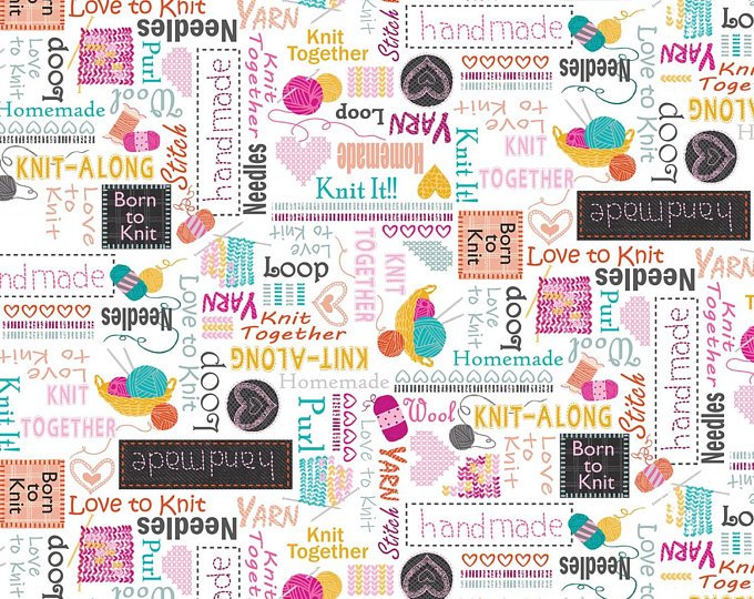 Knitting Words to Knit 07874 09 White
