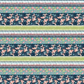 KOI Garden Border Stripe 6032-72 Multi