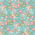 KOI Garden Koi Fish 6024-72 Teal