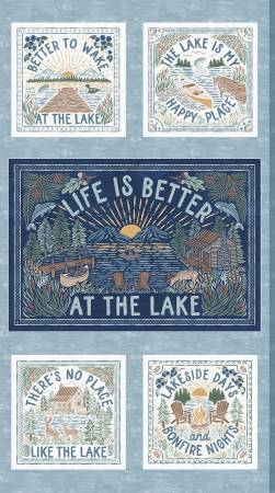 Lakeside Days Life Blocks 24" Panel LDAY05730-PA