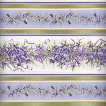 Lavender Border Stripe C3464