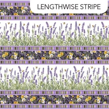 Lavender Market Border Stripe 24474-99