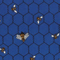 Le Petit Poulet Chicken Wire and Bees 2150612 Blue