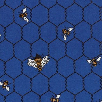 Le Petit Poulet Chicken Wire and Bees 2150612 Blue
