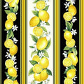 Lemons Stripe C8025 citrus yellow