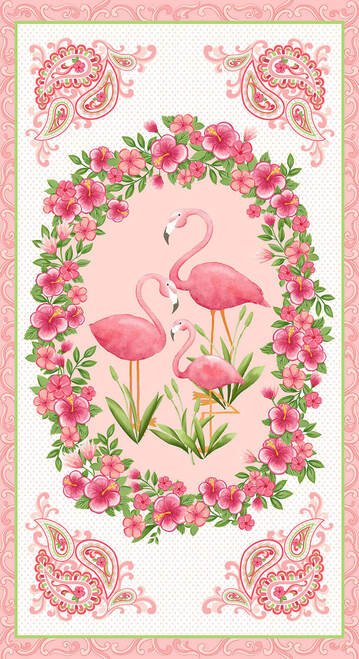 Let's Flamingle! 24 inch panel 1275P 22