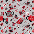 Let's Partea! Tossed Tea Cups and accessories 2378-90 Gray