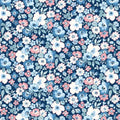 Liberty Heirloom Collection 3 Hedgerow Bloom 016668110D Blue