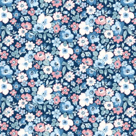 Liberty Heirloom Collection 3 Hedgerow Bloom 016668110D Blue