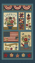 Liberty Hill Panel 2541 55 Teal