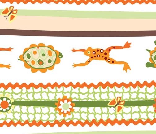 Lily Pond Border Stripe 3LP3