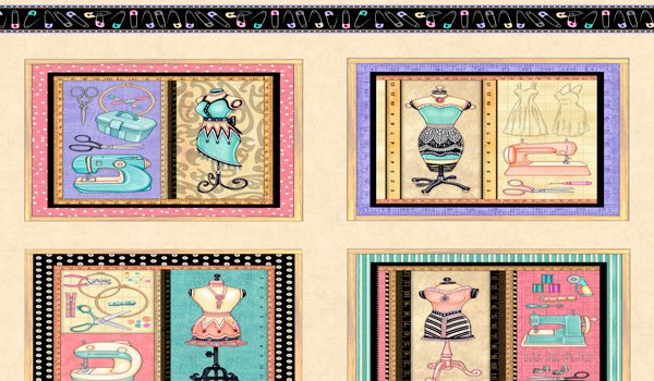 Lil’ Miss Sew & Sew Panel 1000 Beige